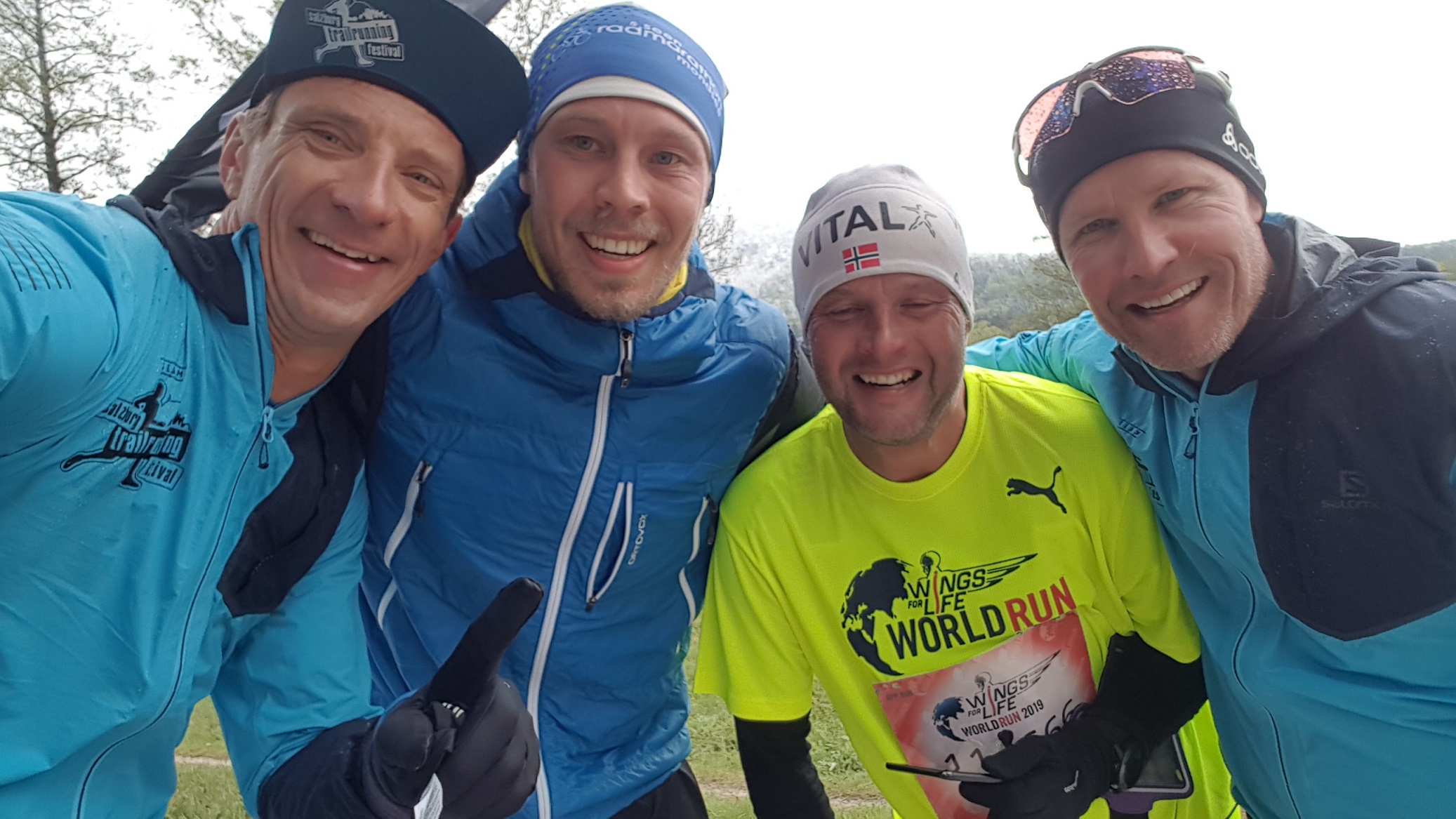 Wolfgang und Sepp als Pacemaker für den Halbmarathon!